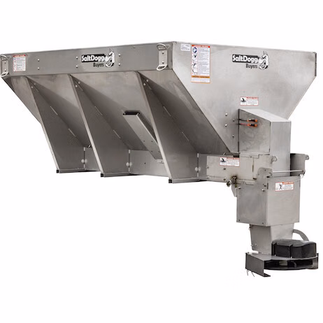 2026 Buyers Products 10 Ft. X 46 In. Electric Dual-Auger 304 Stainless Steel Spreader(14710F468211) - Image 1